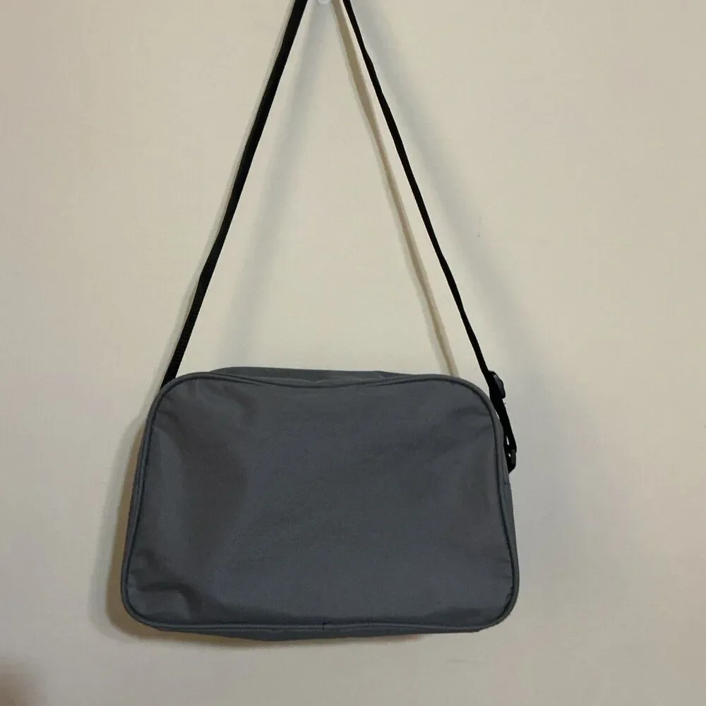 JEEP Authentic Black Messenger Bag Carry On Travel Tote With Shoulder Strap